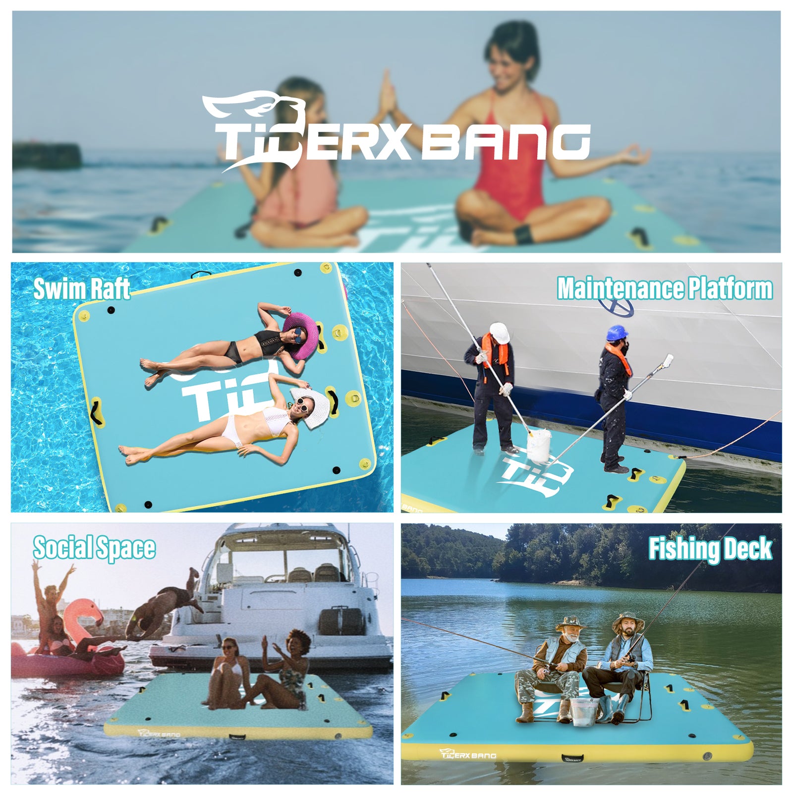 TIGERXBANG Floating Dock 6ft/8ft