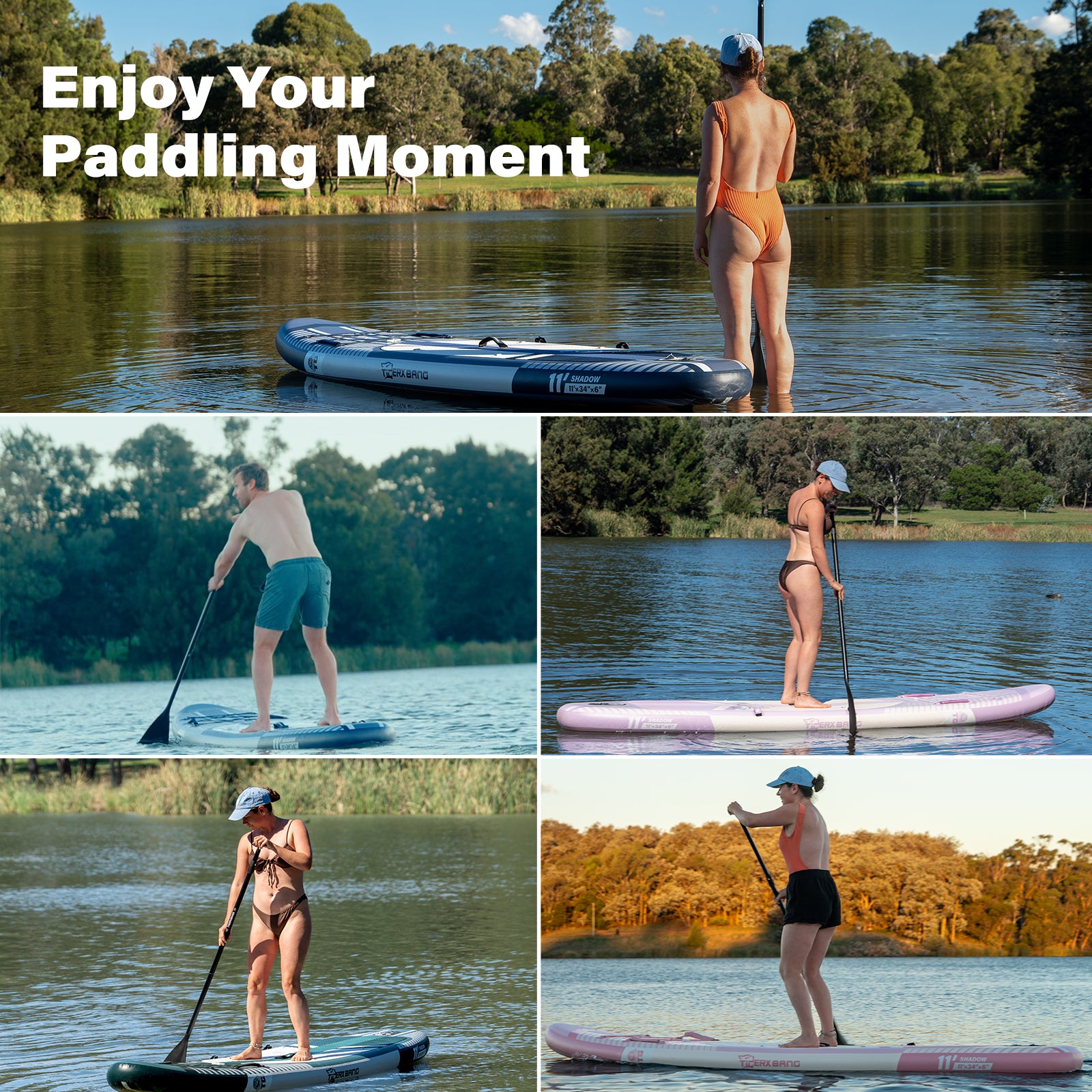 TIGERXBANG SHADOW 11' Inflatable Stand Up Paddle Board