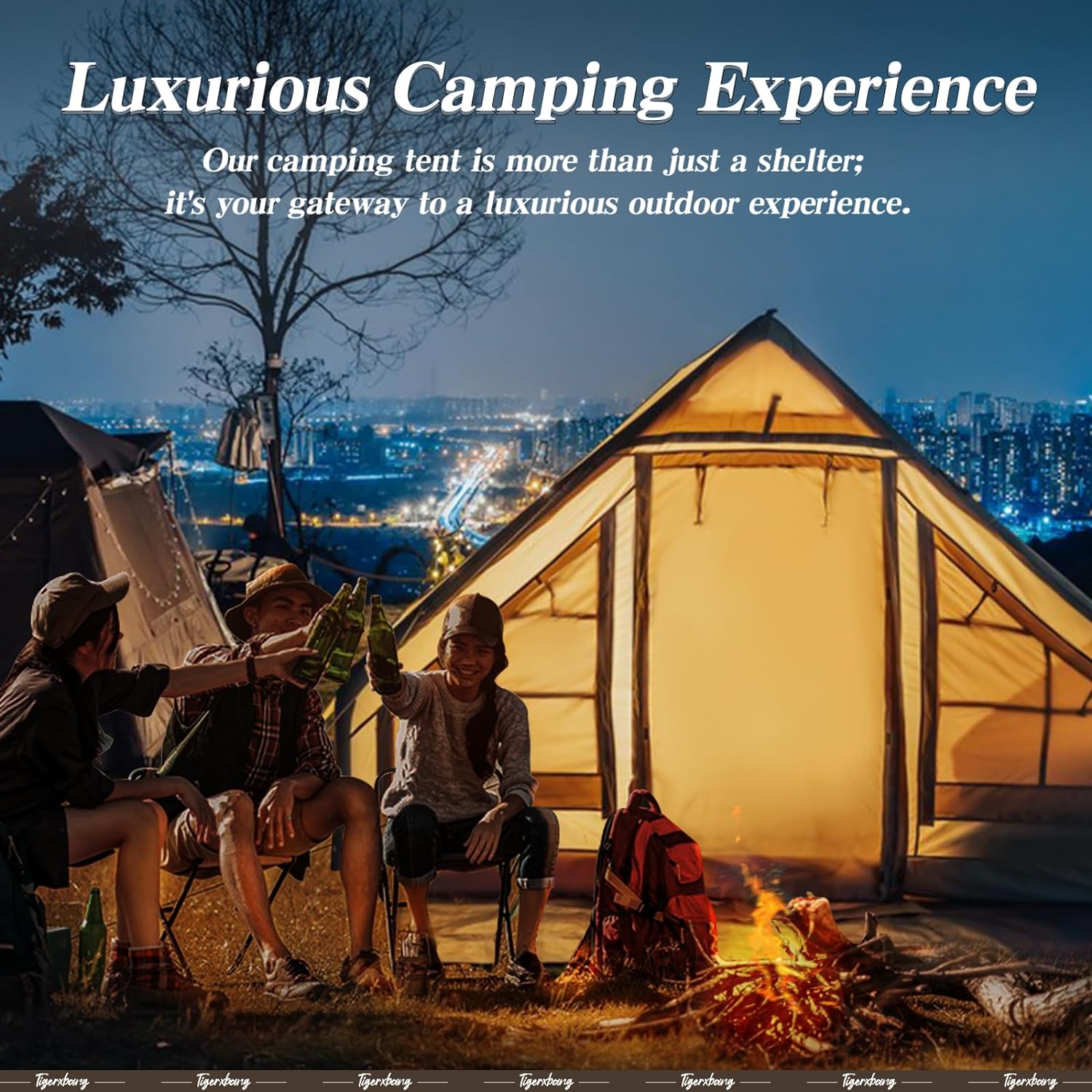 Tigerxbang Inflatable Tent for Camping & Luxury Cabin Tent