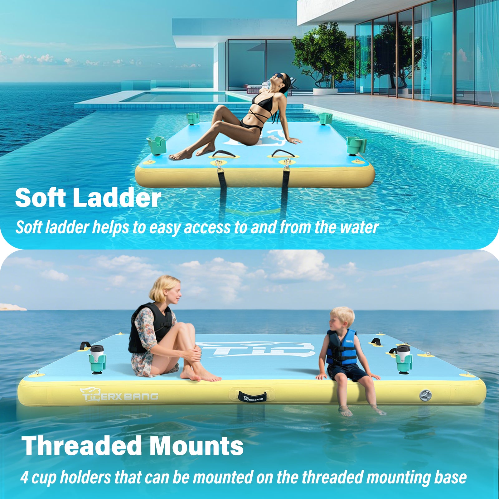 TIGERXBANG Floating Dock 6ft/8ft