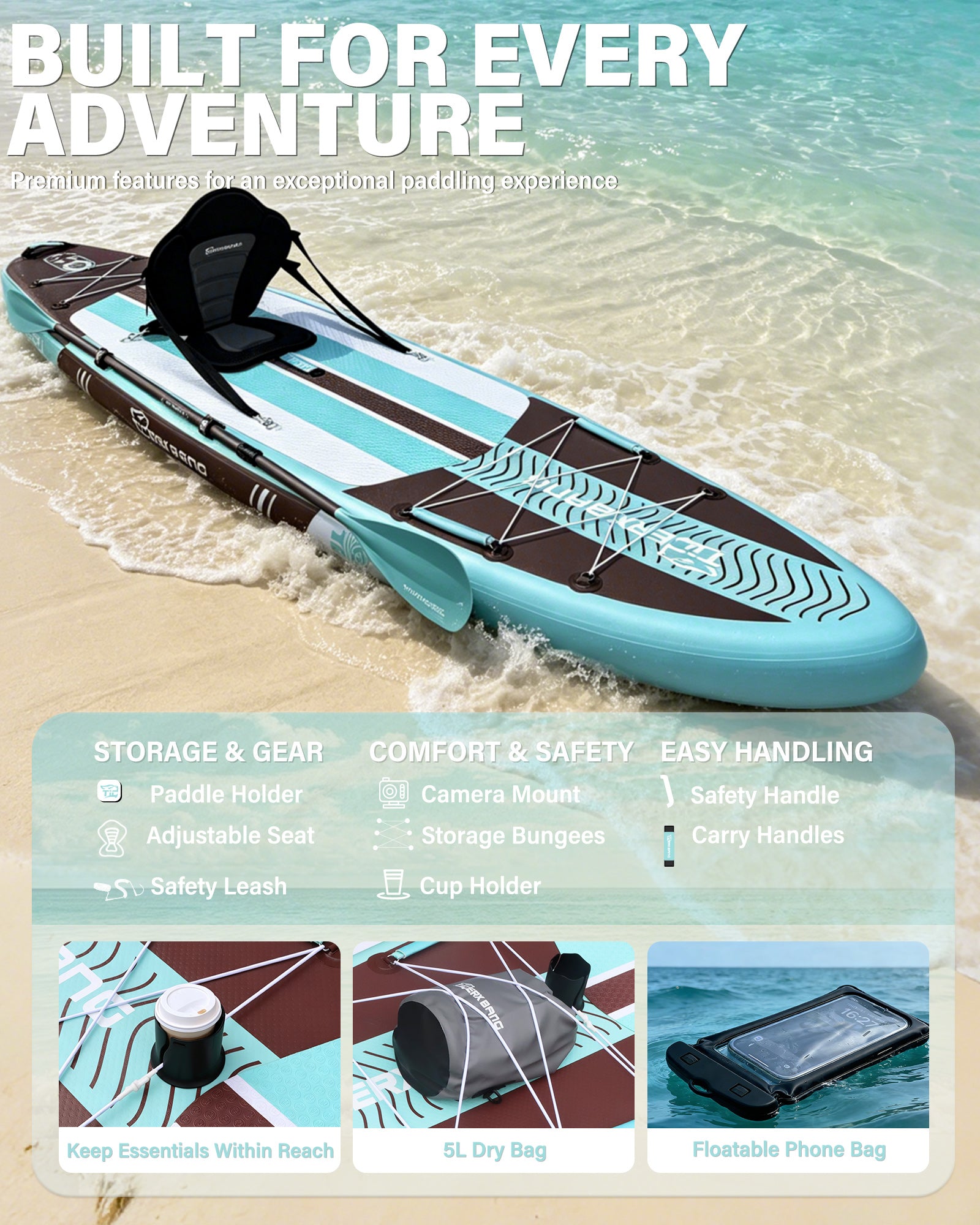 TIGERXBANG Pure Flow 11' Inflatable Paddle Board