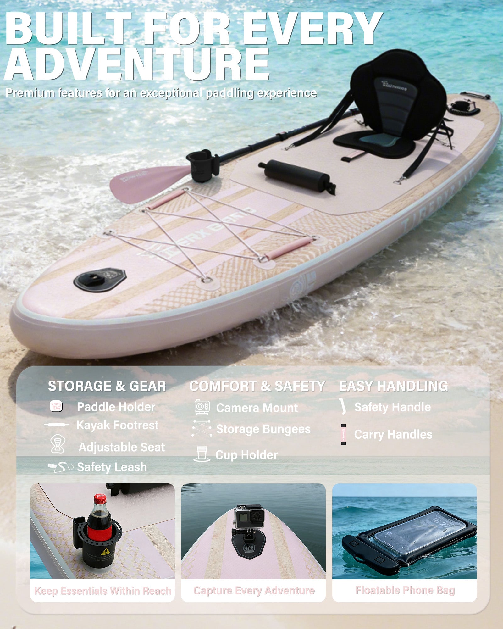 TIGERXBANG SERENE FOREST PRO 11' Inflatable Stand Up Paddle Board