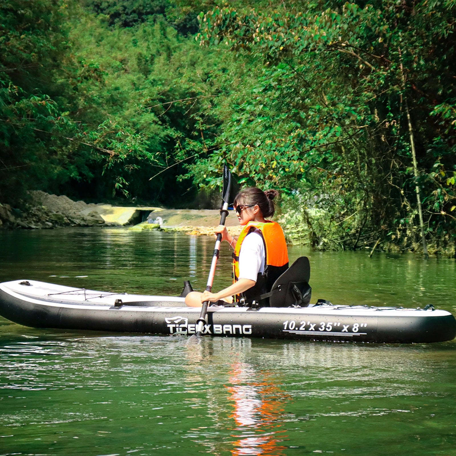 TIGERXBANG 10'2" Inflatable Kayak