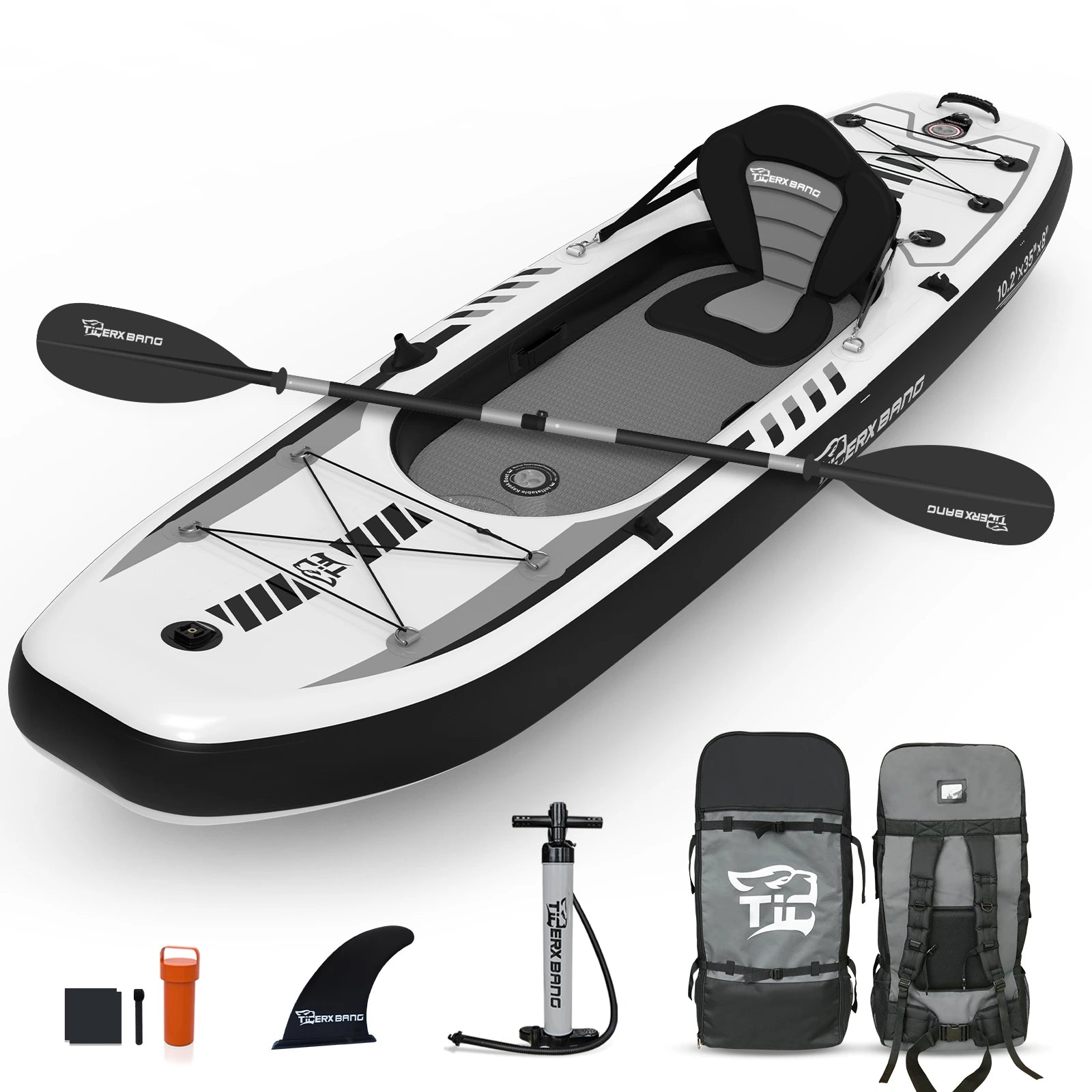 TIGERXBANG 10'2" Inflatable Kayak