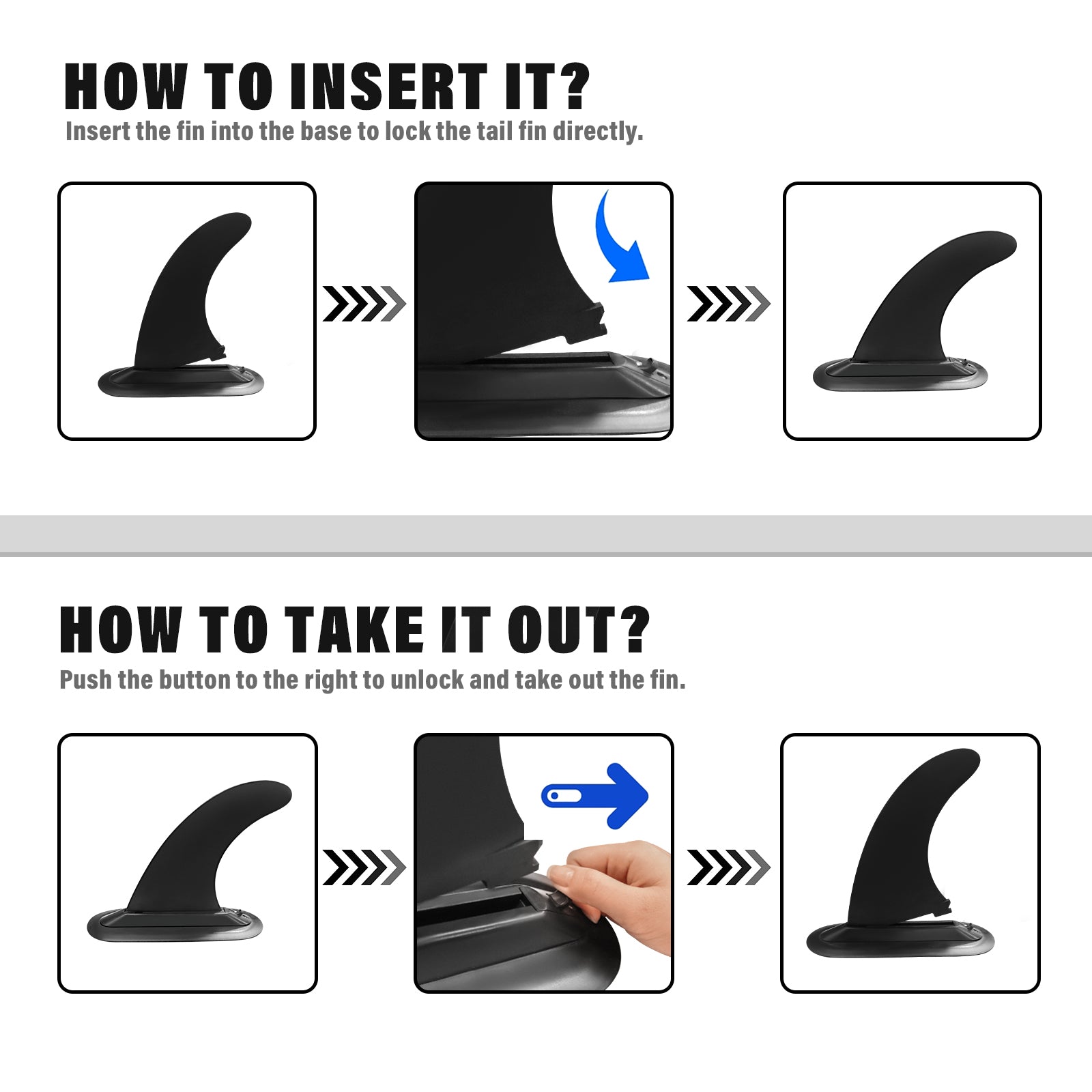 TIGERXBANG 3PCS Replacement Fins