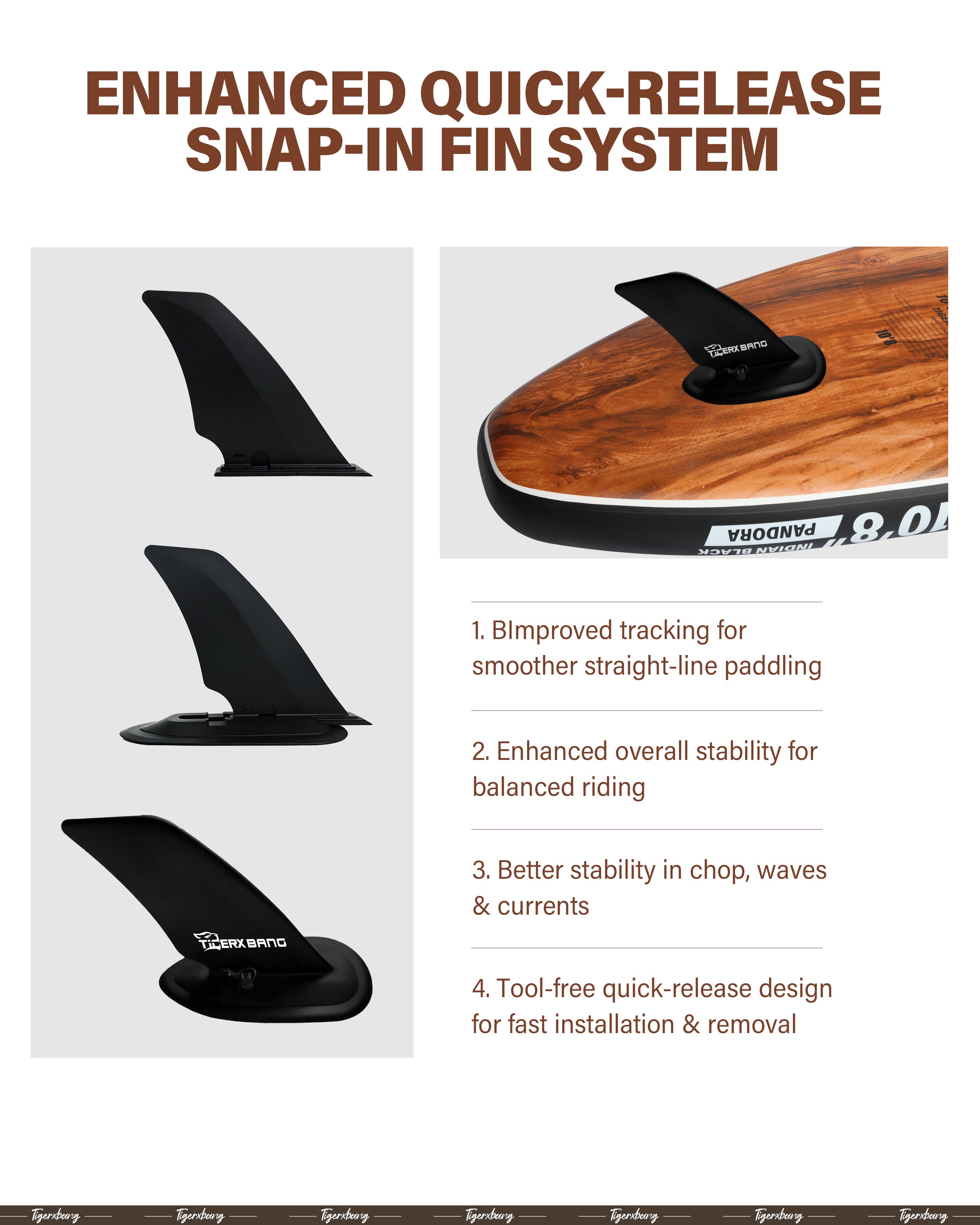 Paddle Board 10.8' Stand Up Paddle Board - TIGERXBANG