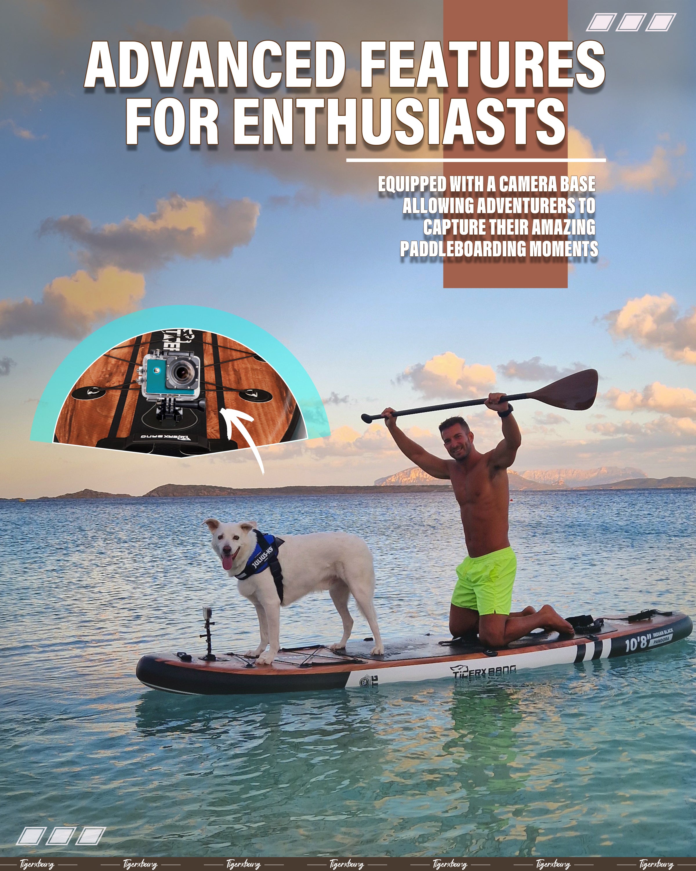 Paddle Board 10.8' Stand Up Paddle Board - TIGERXBANG