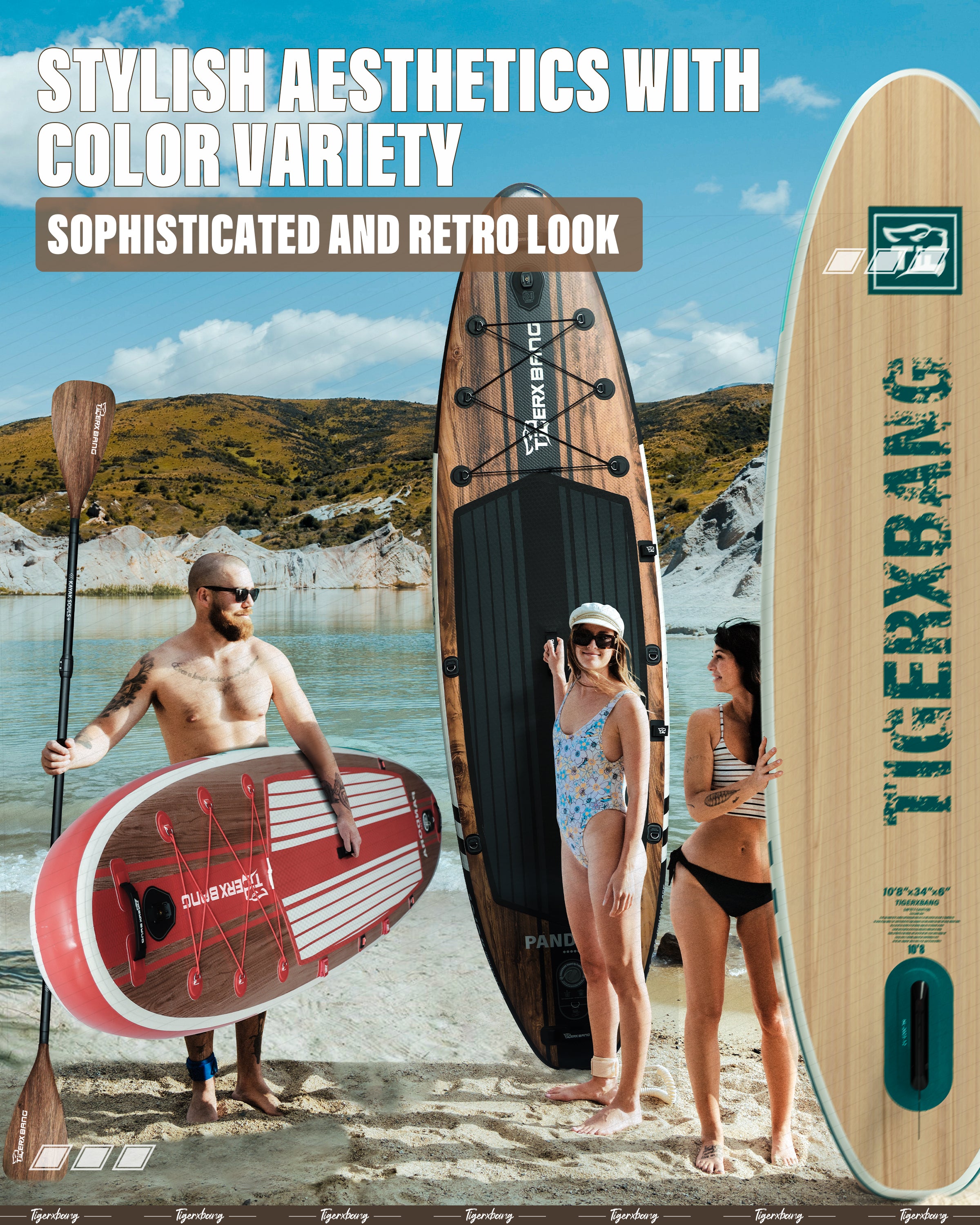 Paddle Board 10.8' Stand Up Paddle Board - TIGERXBANG