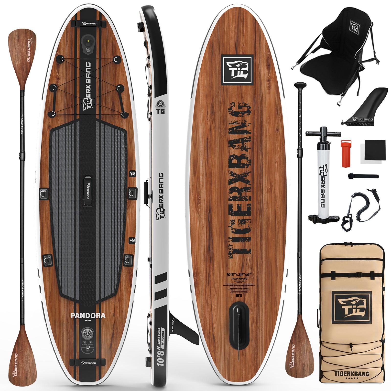 Paddle Board 10.8' Stand Up Paddle Board - TIGERXBANG