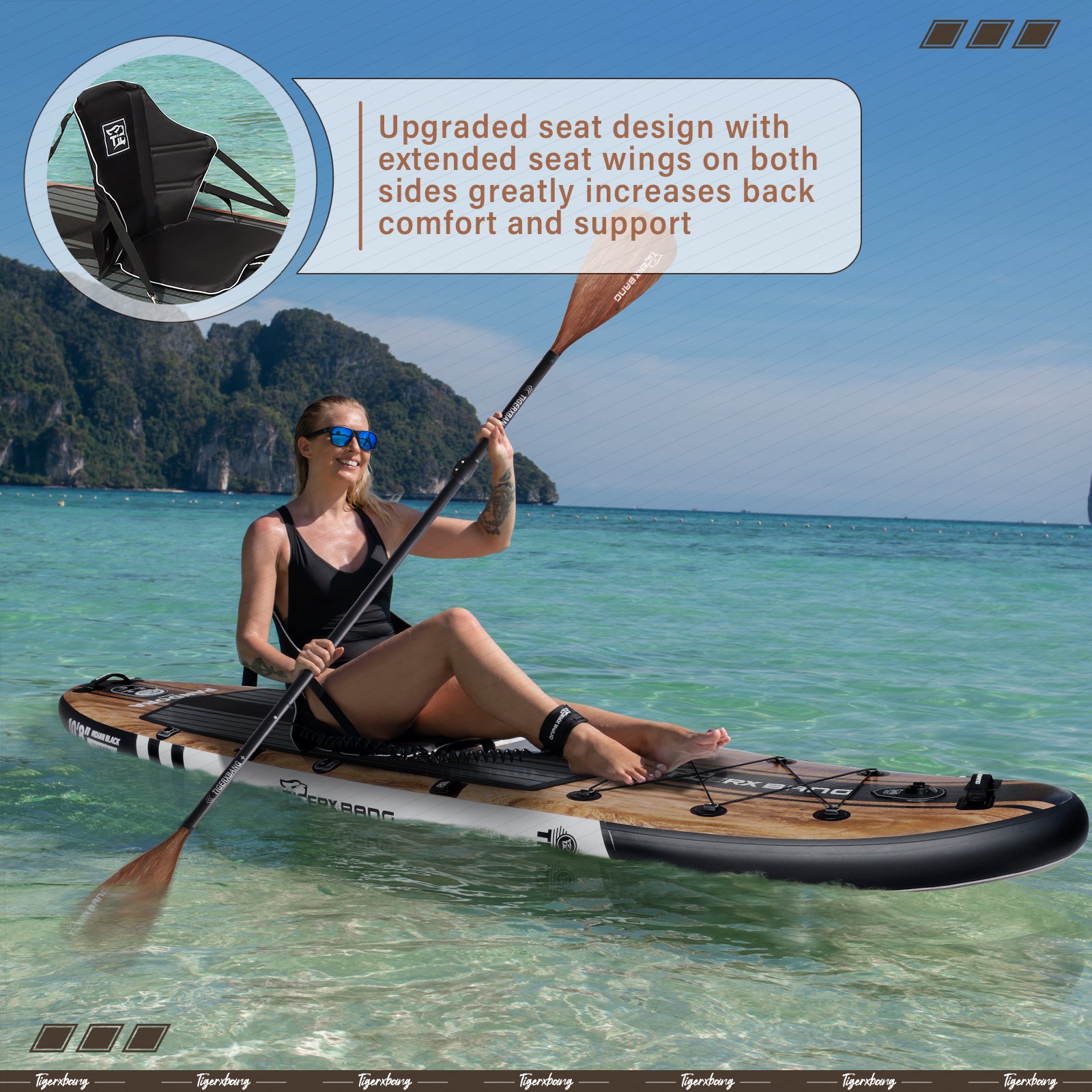 Paddle Board 10.8' Stand Up Paddle Board - TIGERXBANG