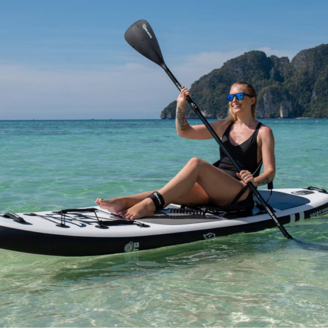 TIGERXBANG Defender Pro 10'6" Inflatable Paddle Board with Kayak Seat