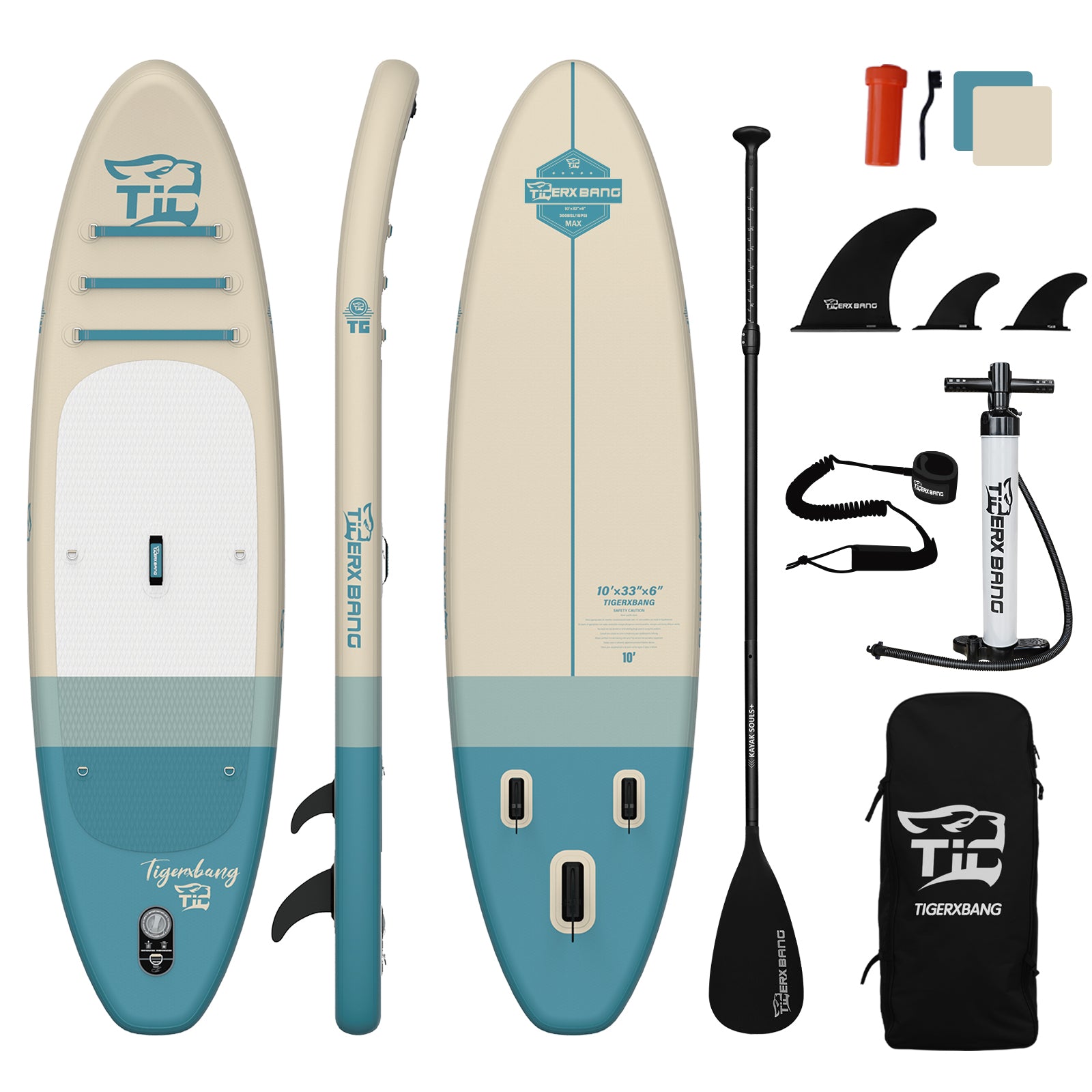 TIGERXBANG SUNNY Collection 10' Inflatable Paddle Board