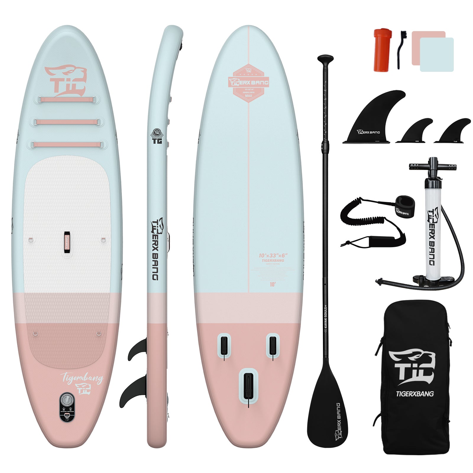 TIGERXBANG SUNNY Collection 10' Inflatable Paddle Board